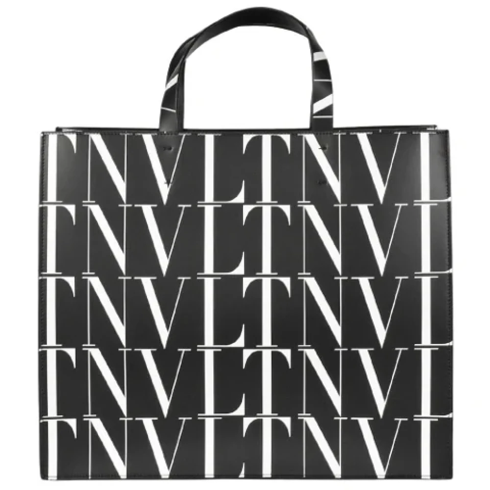 Valentino Vintage Pre-owned Leather totes Black Dames