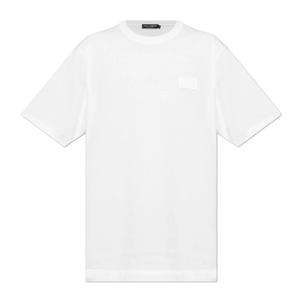 Dolce & Gabbana T-shirt met ronde hals White Heren
