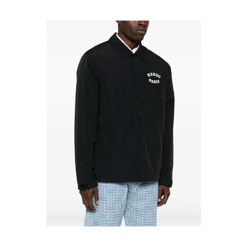 Kenzo Zwart Logo Print Vest Black Heren