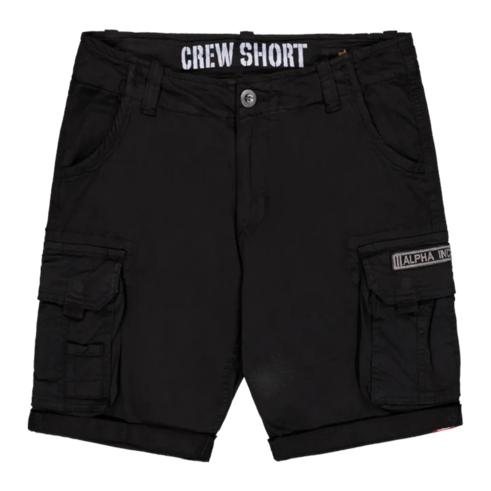 Alpha Industries Men's Black Pantaloni Cotone - Casual Shorts - W31 - Shorts