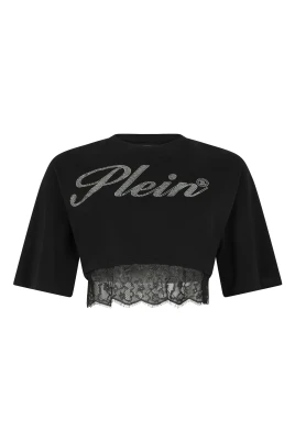Cropped T-Shirt Lace