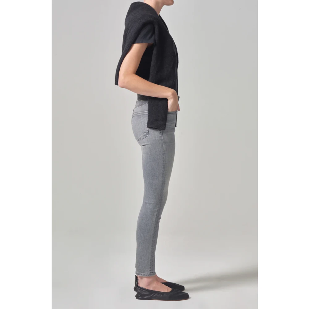Citizens of Humanity Skinny Mid Rise Vervaagde Jeans Gray Dames