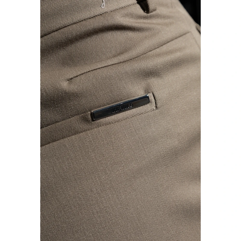 The Attico Wollen broek Gray Dames