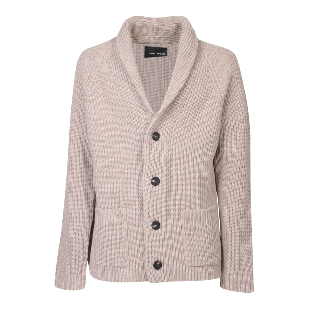 Tagliatore Beige Cardigan Sweater Aw24 Beige Heren