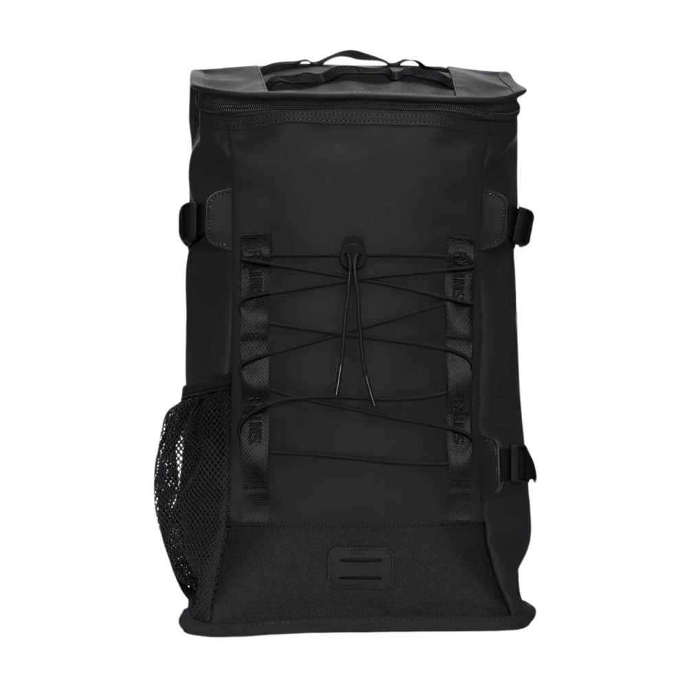 Rains Unisex Black Trail Mountaineer Bag - Backpacks - One Size - Bags