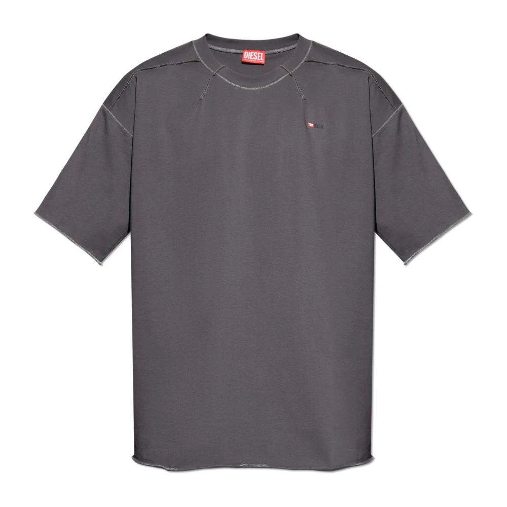 Diesel Uomo Grigio Top, M, New,