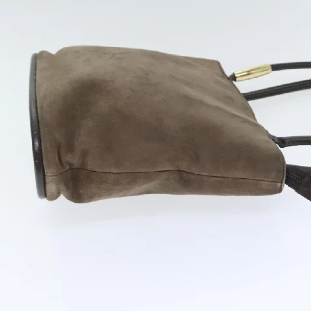 Gucci Vintage Pre-owned Suede gucci-bags Brown Dames