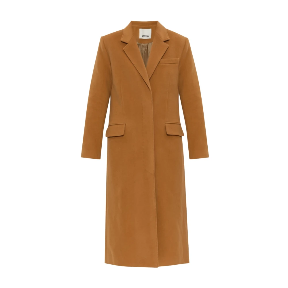 Isabel Marant Women's Brown Single-Breasted Coats, Xs, Ellenita Coat