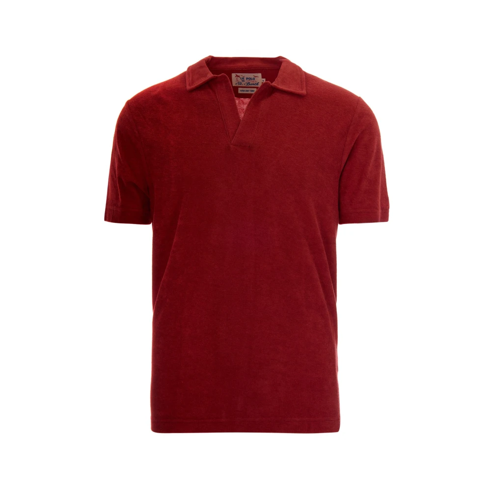 Mc2 Saint Barth Red Jeremy Jersey Terry Polo - Male - Polo Shirts - Xl - Tops