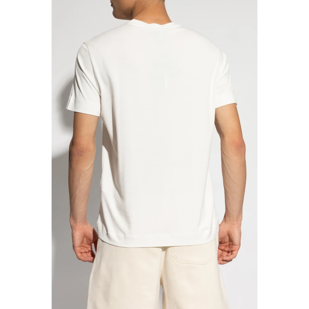 Emporio Armani T-shirt met logo White Heren