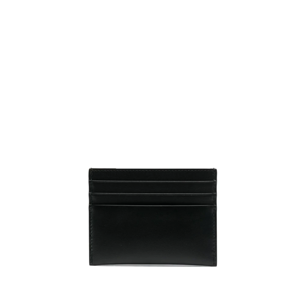 Givenchy Svart läder kreditkortsplånbok Black, Herr