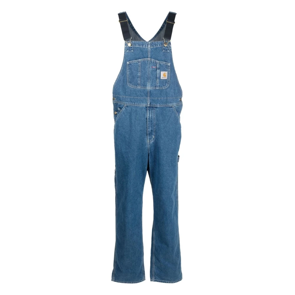 Carhartt Wip Men's Blue Denim Workwear Bib Overall - Jumpsuits - W28 - Jumpsuits & Playsuits