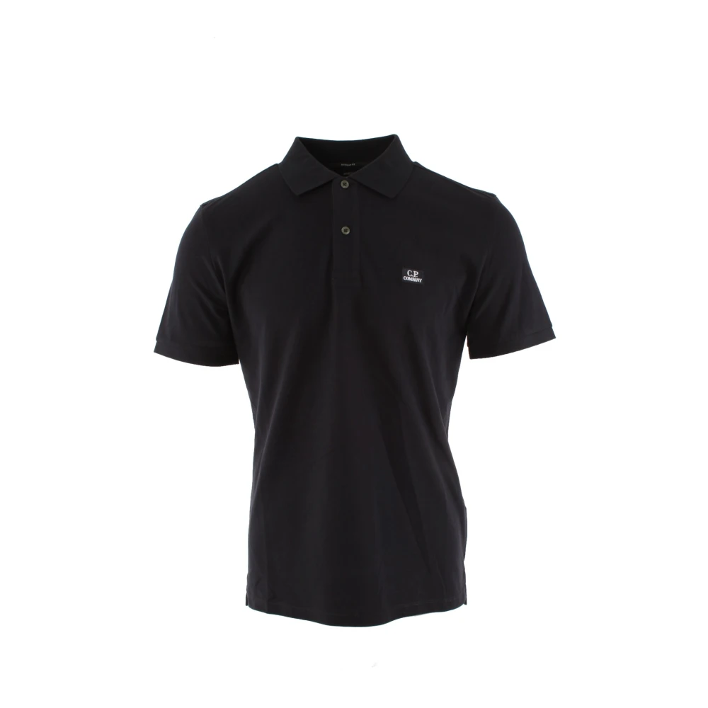 C.p. Company Men's Blue Stretch Piquet Polo Shirt