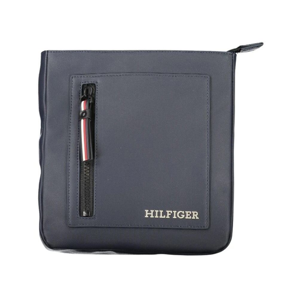 Tommy Hilfiger Men's Blue Polyethylene Shoulder Bag - Cross Body Messenger - One Size- Bags