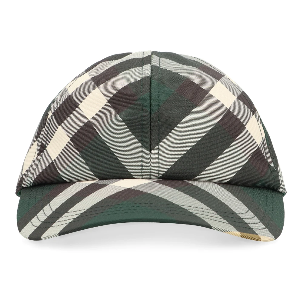 Burberry Verstelbare Canvas Hoed met Ruitmotief Multicolor Dames