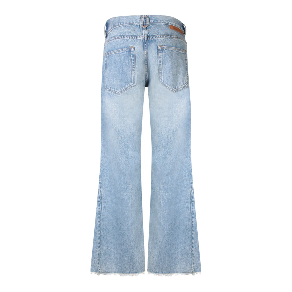 Stella Mccartney Gouden Ketting Bootcut Jeans Blue Dames