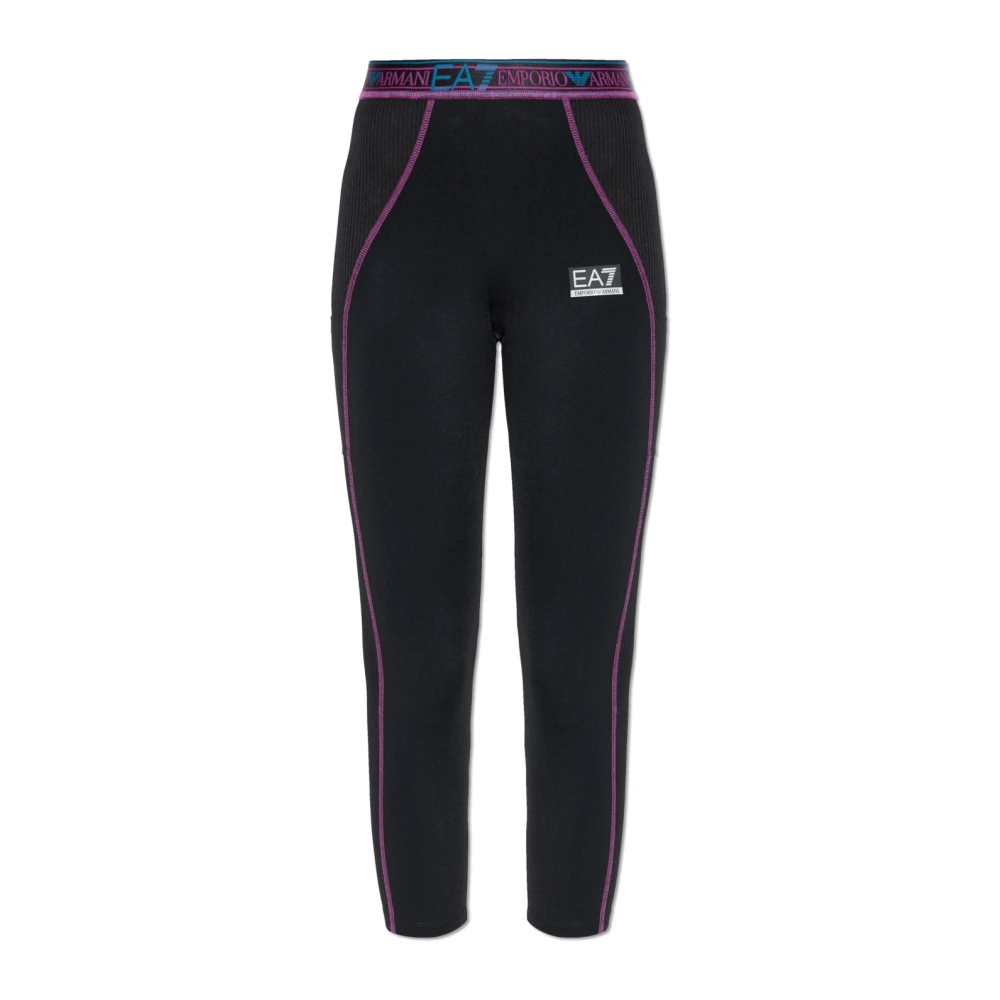 Emporio Armani EA7 Trainingslegging met logo Black Dames
