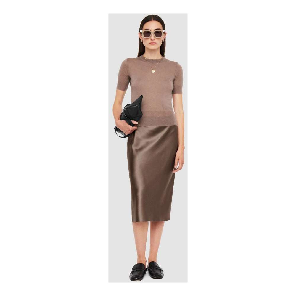 joseph Satin Rok Brown Dames