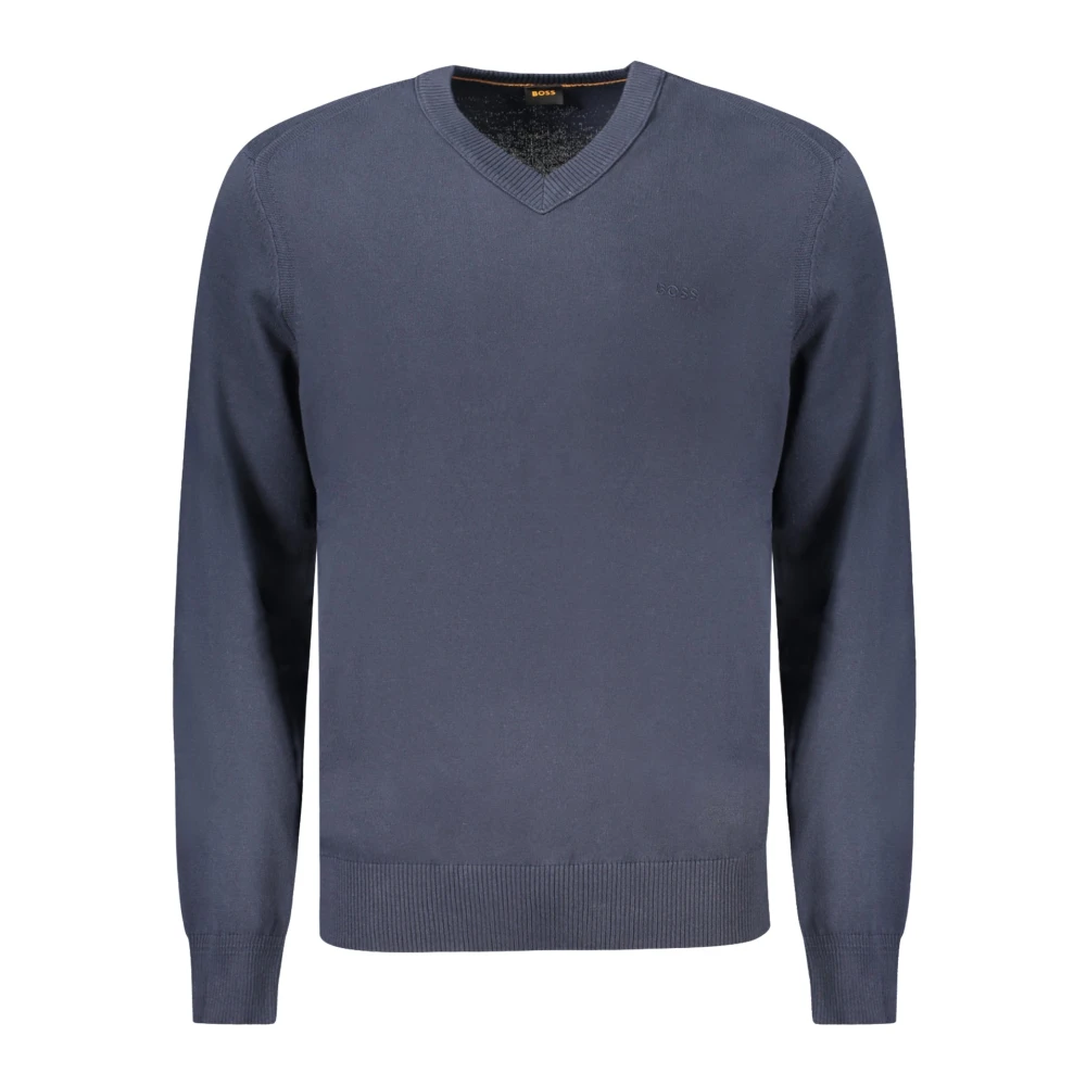 Hugo Men's Blue V-Neck Knitwear 3XL