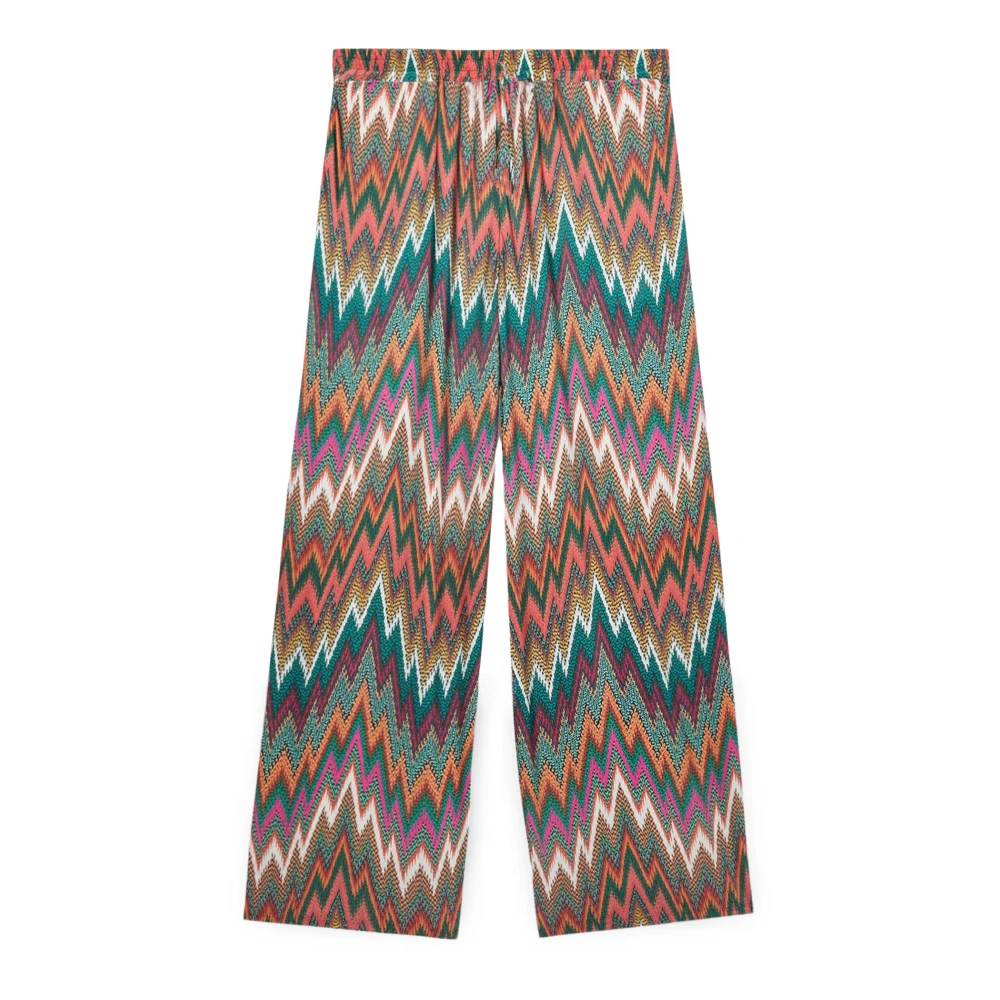 Fiorella Rubino Gedrukte Strandbroek Multicolor Dames