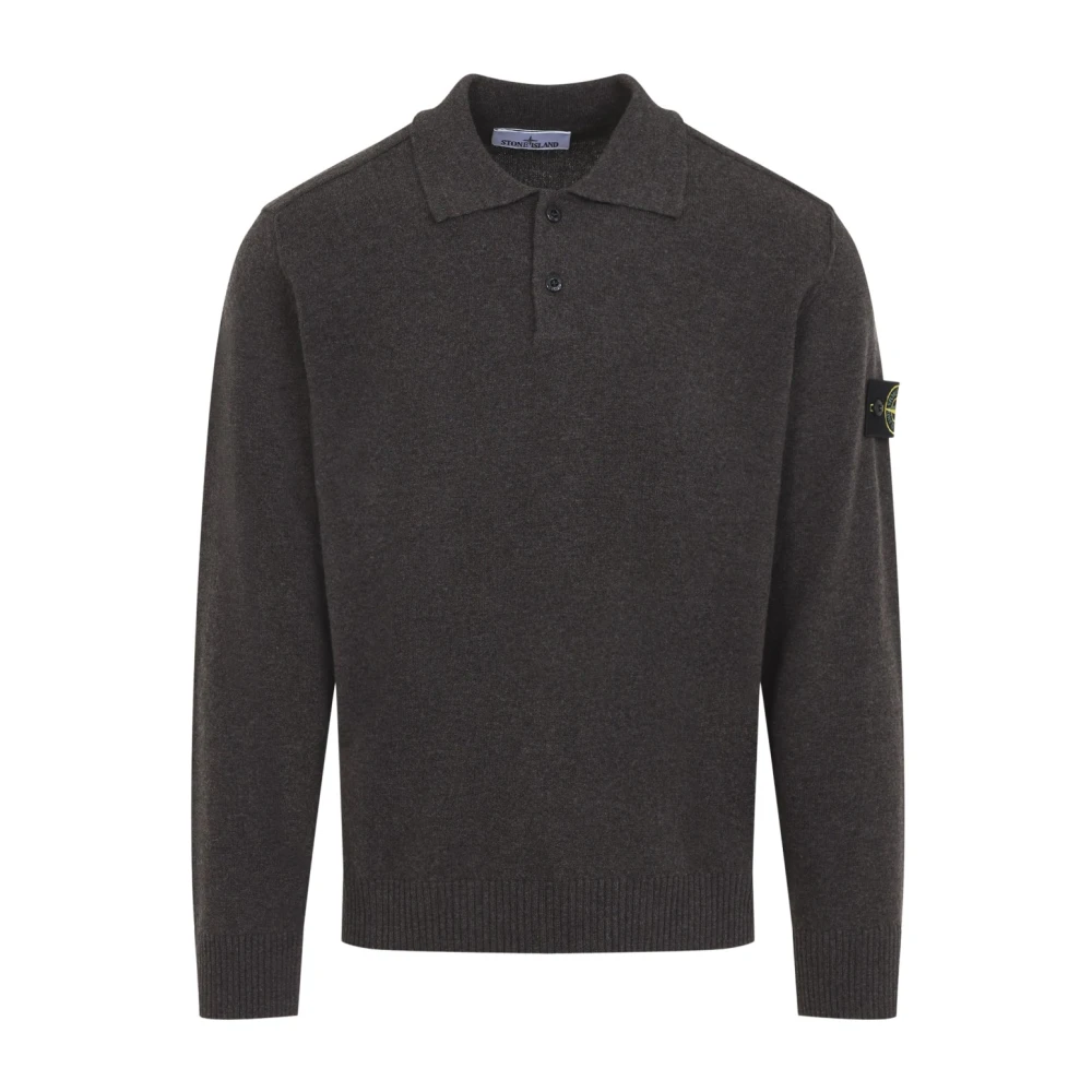 Stone Island Polo Knitwear - Male - Polo Shirts - Gray - Xl - Tops