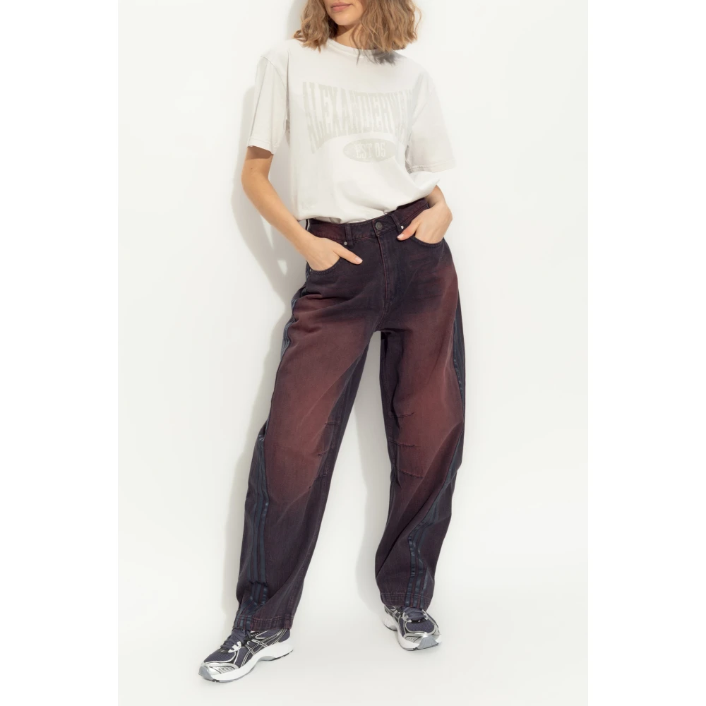 adidas Originals ballon type jeans Red Dames