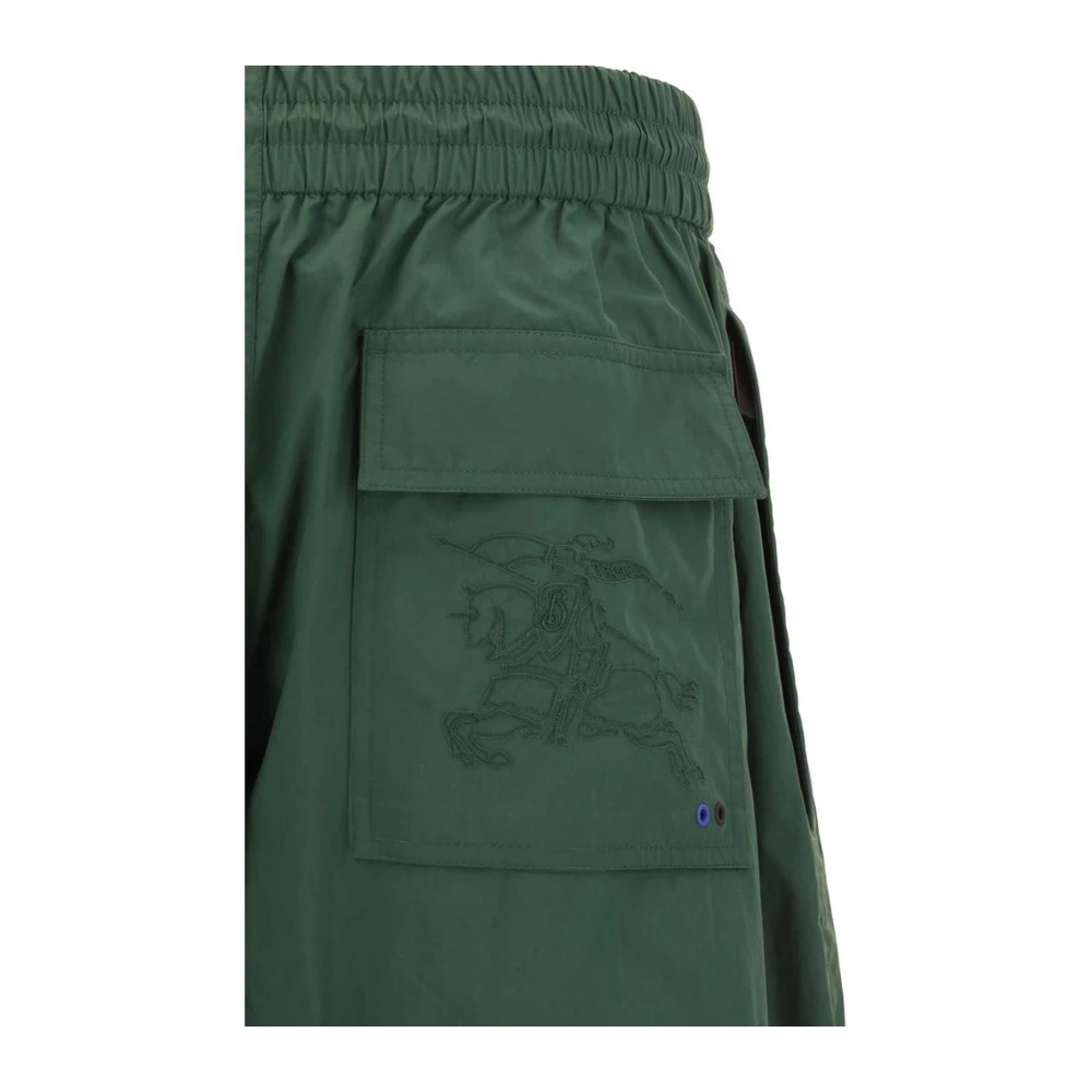 Burberry Broek met trekkoord en ritszakken Green Heren