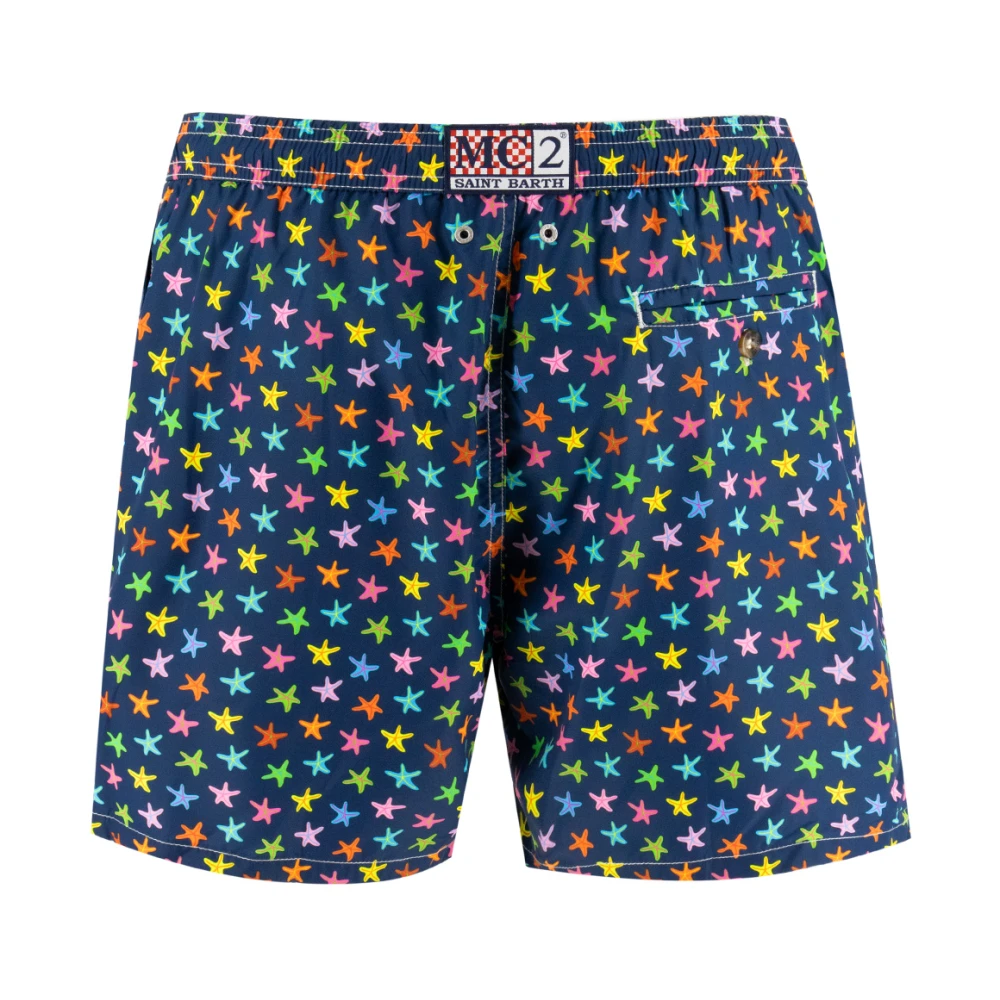 MC2 Saint Barth Zwemboxershorts met Trekkoordtaille Multicolor Heren