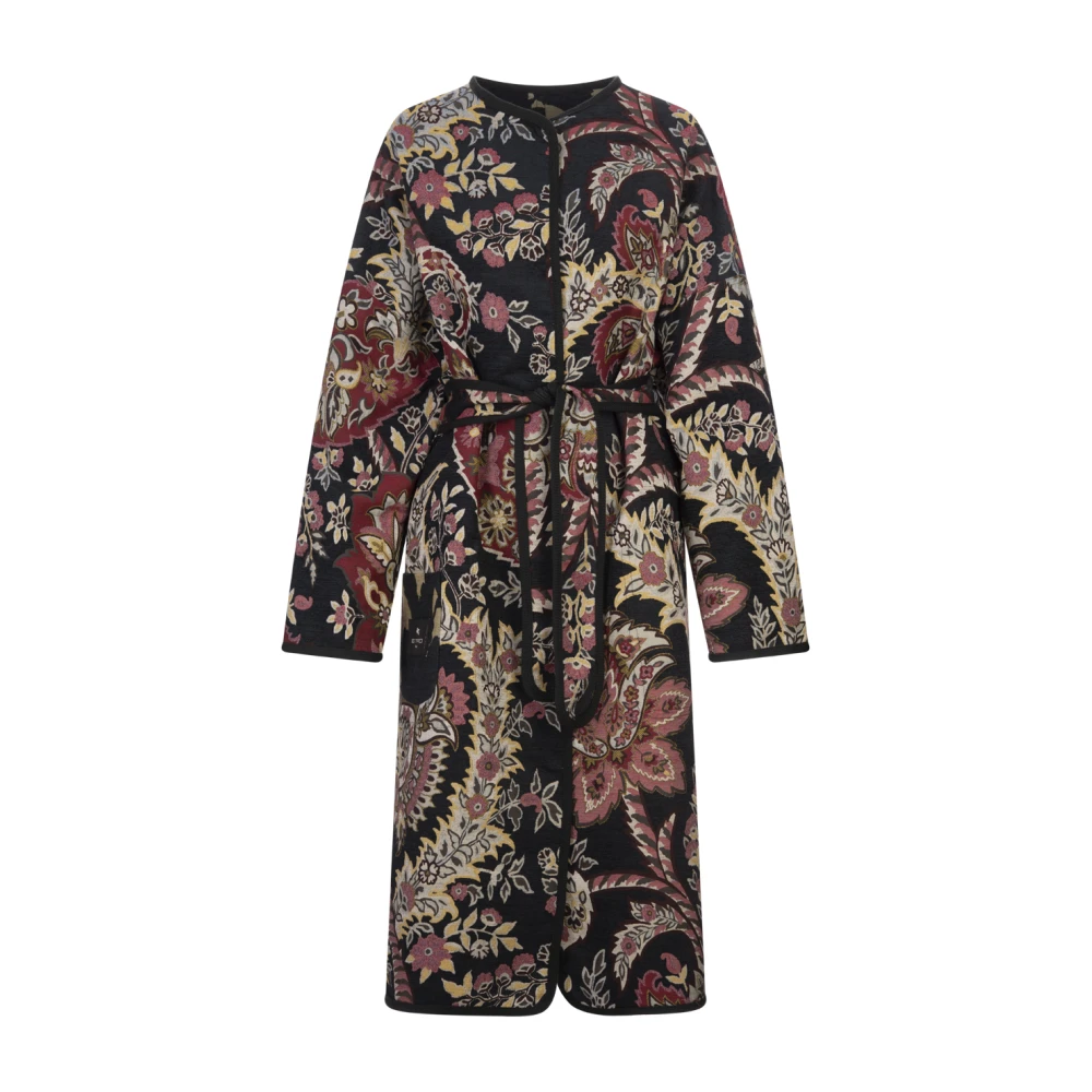 ETRO Omkeerbare Bloemen Jacquard Jas Multicolor Dames