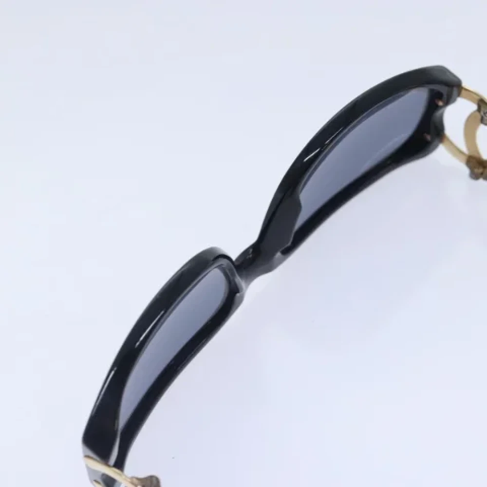 Chanel Vintage Pre-owned Plastic sunglasses Black Dames