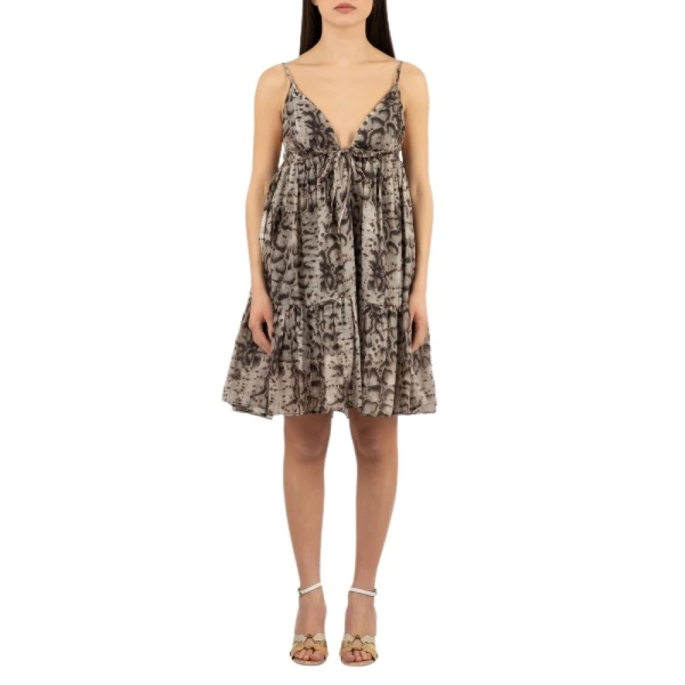 Pinko Vrouw Multicolor Kleedjes Dames, Veelkleurig, S, Katoen, Abito Donna