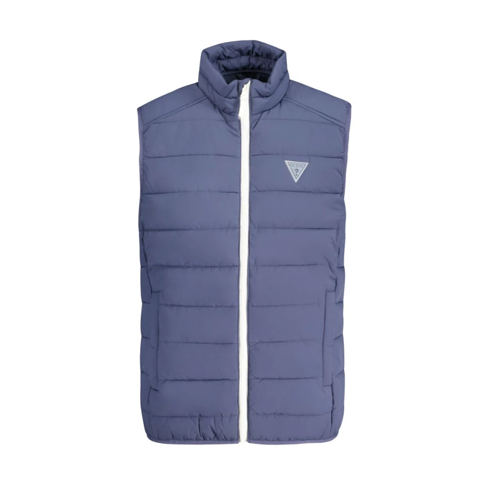 Guess Blauwe Spandex Jas Blue Heren