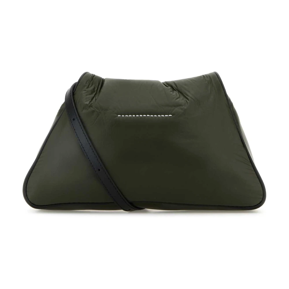 MM6 Maison Margiela Militaire groene nylon schoudertas Green Dames