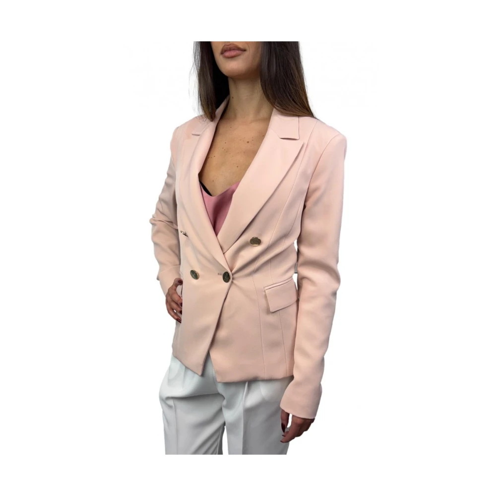 Liu Jo Geknoopte jas met voorzakken Pink Dames