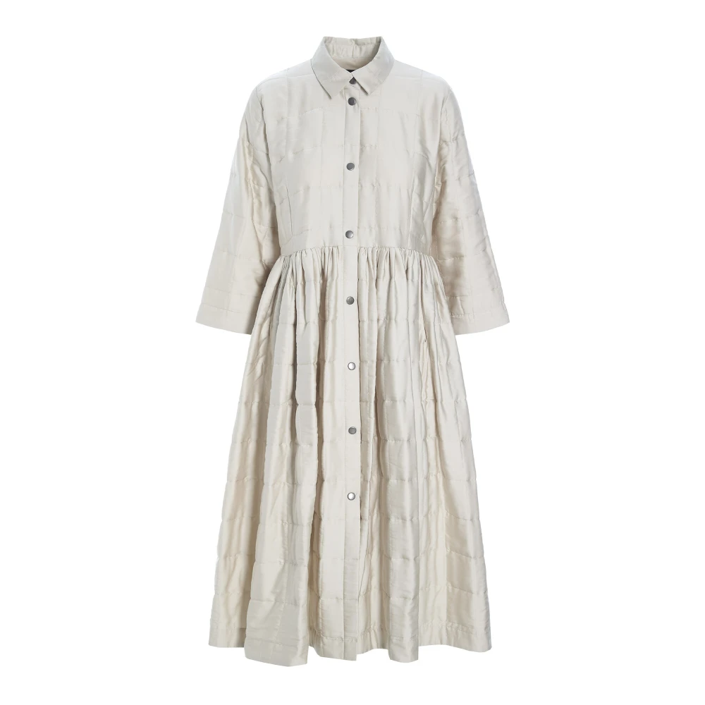 Bitte Kai Rand Quilt Overhemdjurk Ivory Elegant Beige Dames