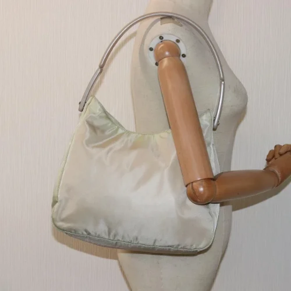 Prada Vintage Pre-owned Fabric prada-bags Beige Dames