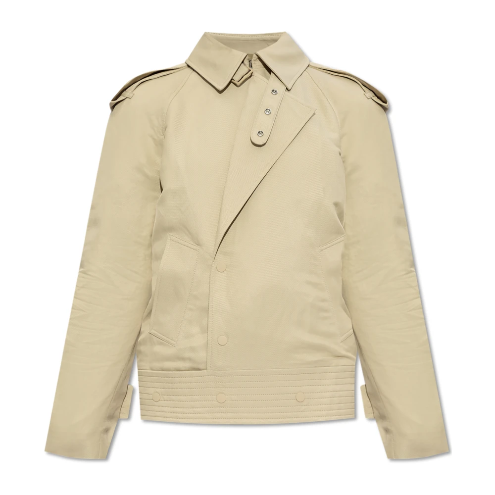 Burberry Jas met Epauletten Beige Dames