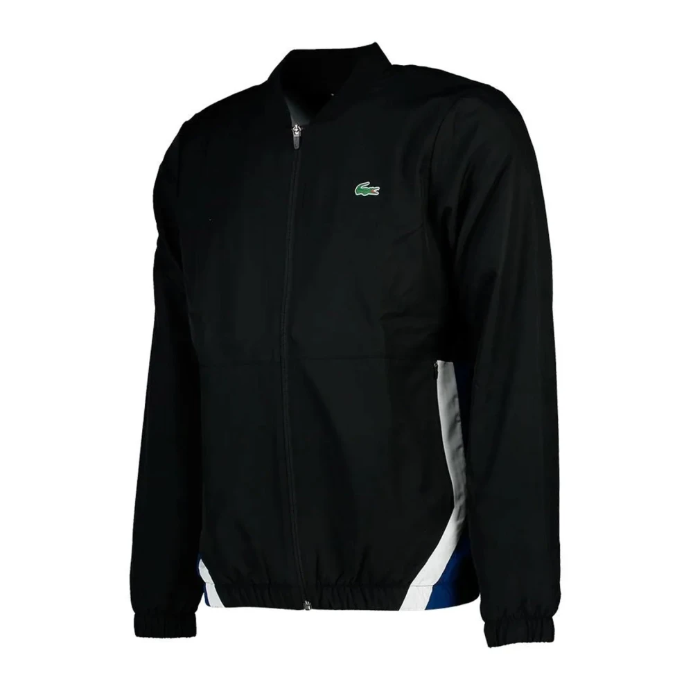 Lacoste Zwart Trainingspak Set Rechte Pasvorm Black Heren