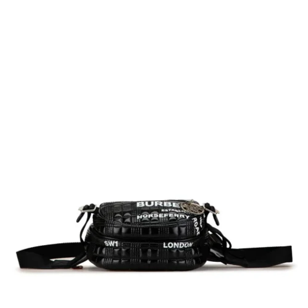 Burberry Vintage Pre-owned Leather backpacks Black Heren