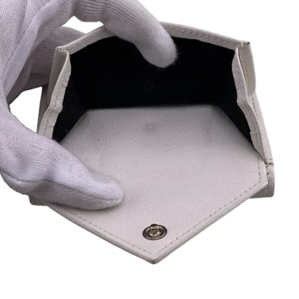 Balenciaga Vintage Pre-owned Leather wallets White Dames