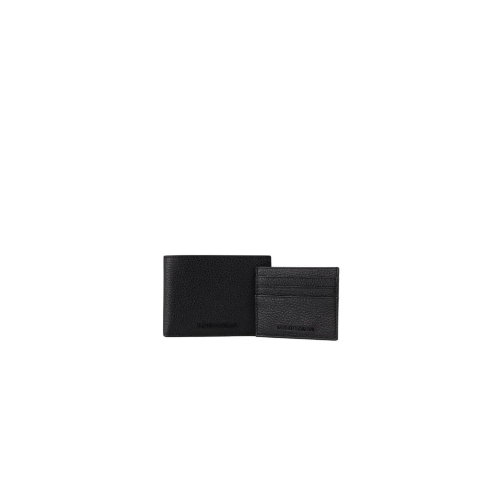 Emporio Armani Hombre Negro - Set De Regalo De Cartera Y Tarjetero - Accessories - One Size - Set De Regalo De Cartera Y Tarjetero