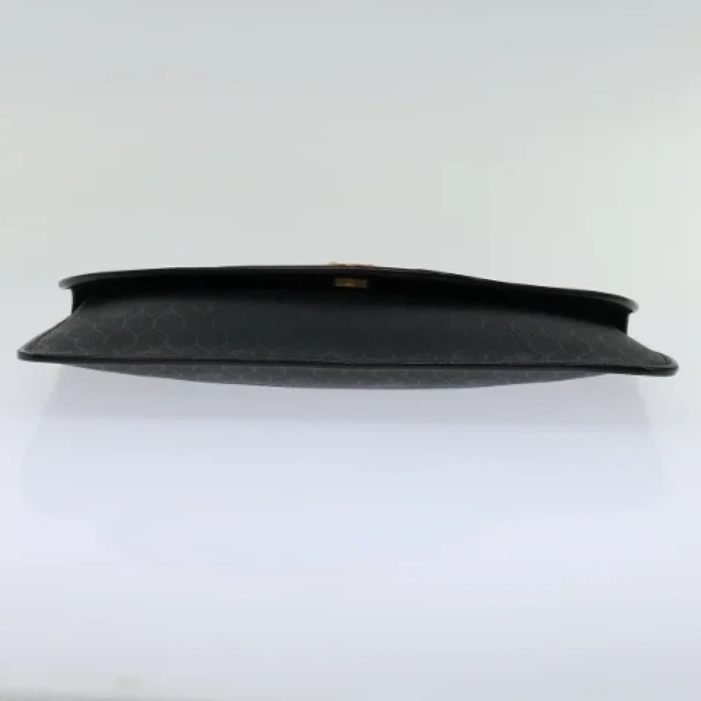 Dior Vintage Pre-owned Canvas clutches Black Dames