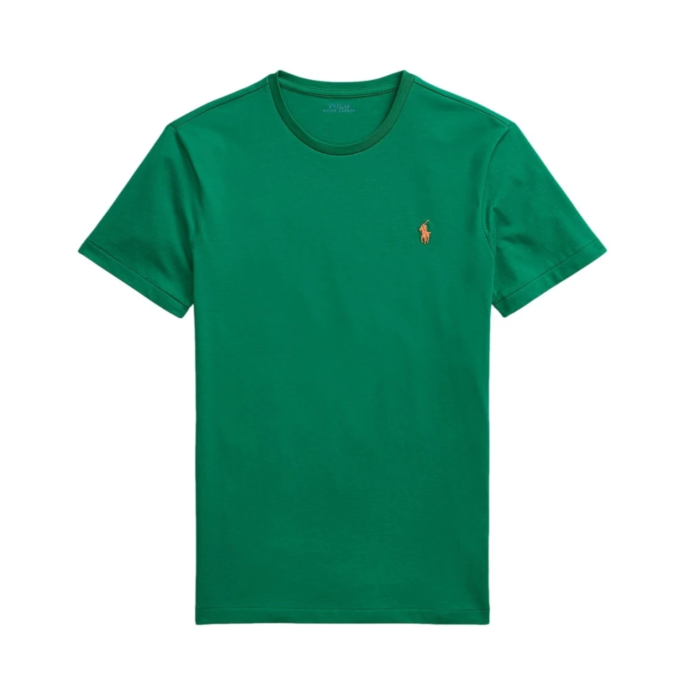 Ralph Lauren Custom Slim Fit Bomull T-shirt Green, Herr