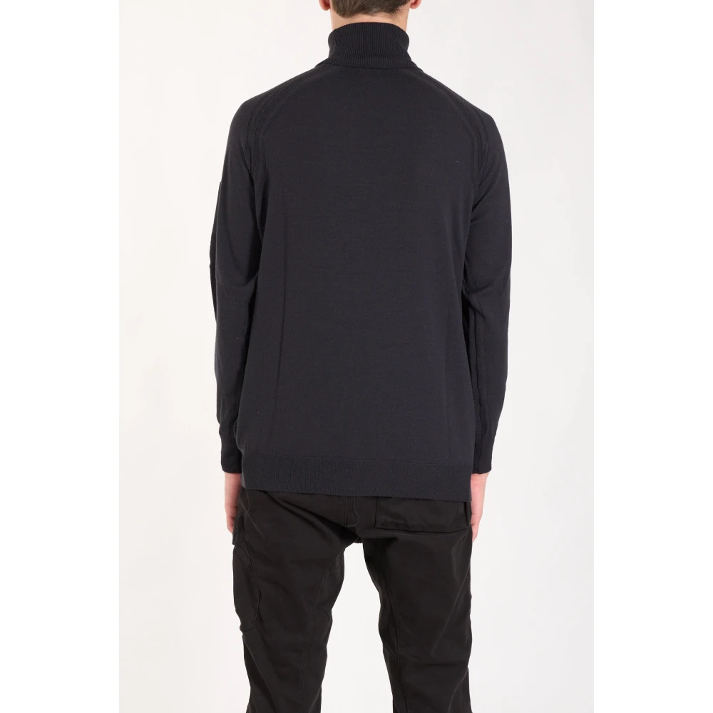 C.P. Company Merino Wol Geribbelde Coltrui Gray Heren
