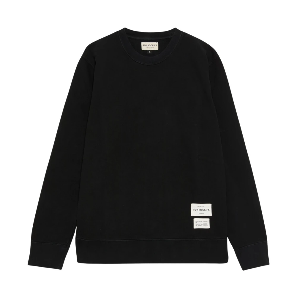 Roy Roger's Men's Black Contract Number Crew Neck Sweatshirt - Sweatshirts - Xl - Sweatshirts & Hoodies