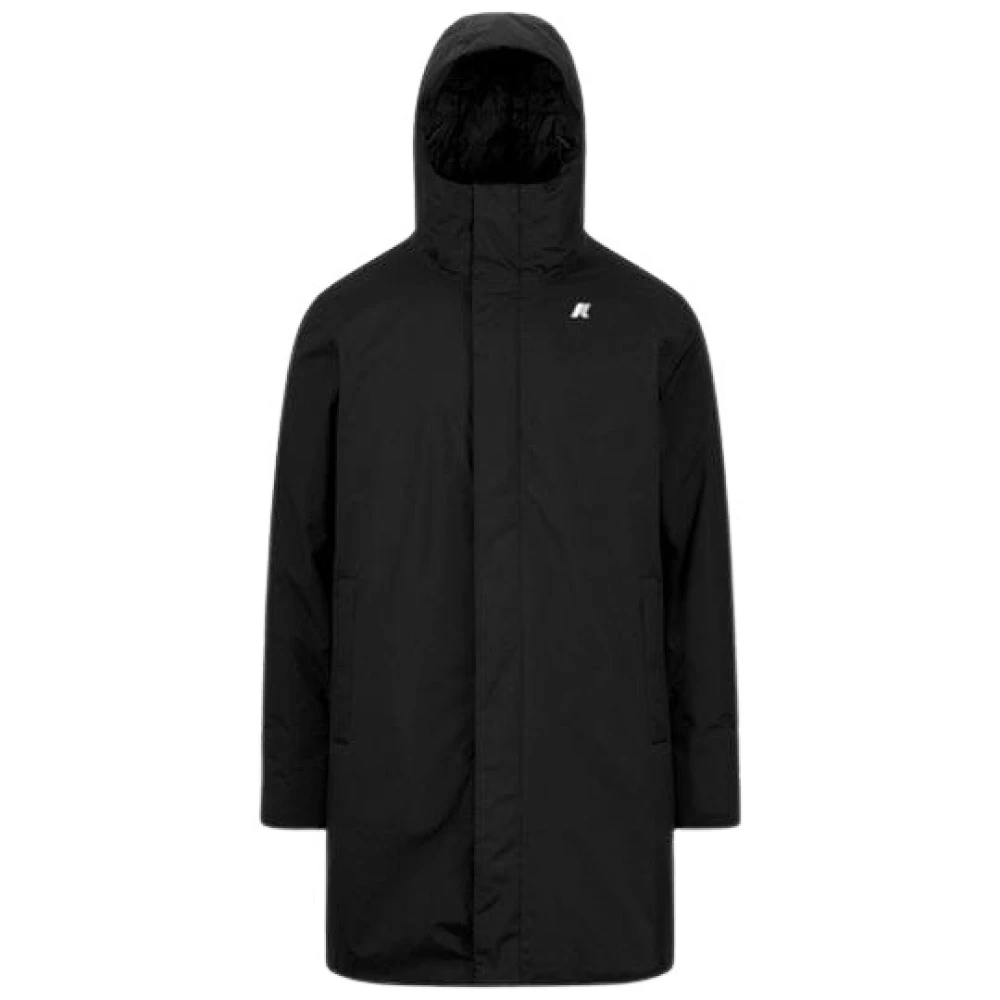 K-Way Men's Black Parka Coat - Parkas - 3XL - Coats