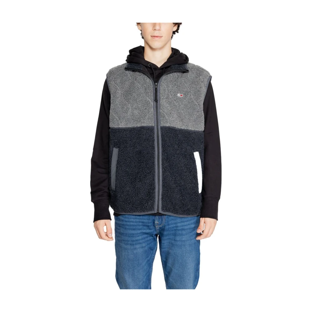 Tommy Jeans Men's Black Polyester Jacket Fall/Winter Collection