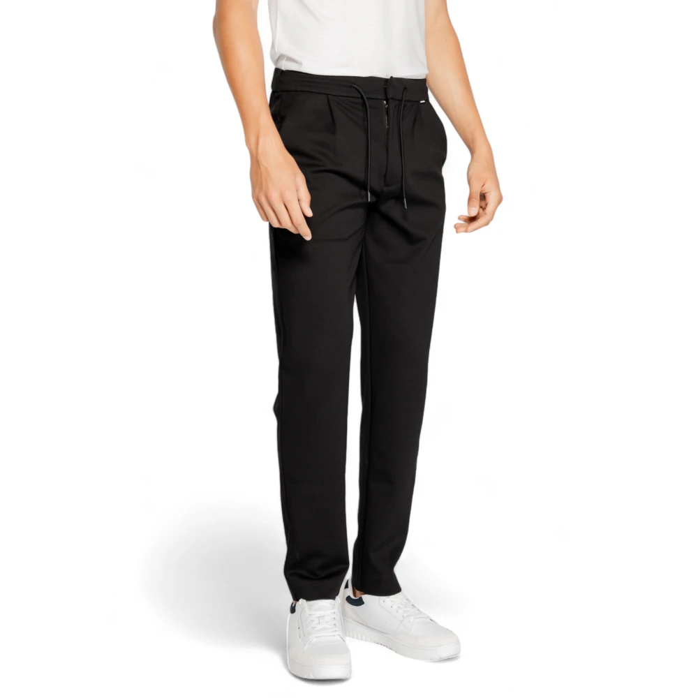 Calvin Klein Gebreide Broek Herfst Winter Collectie Black Heren