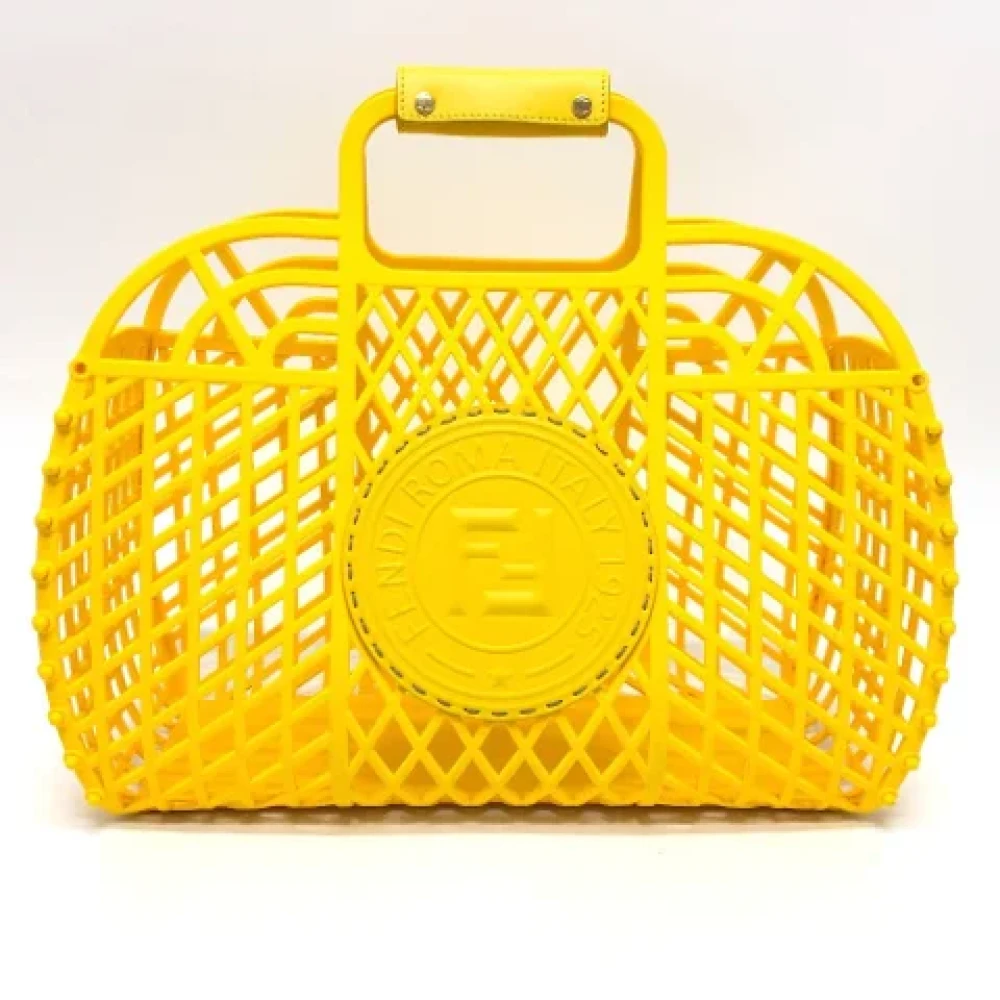 Fendi Vintage Pre-owned Fabric fendi-bags Yellow Dames