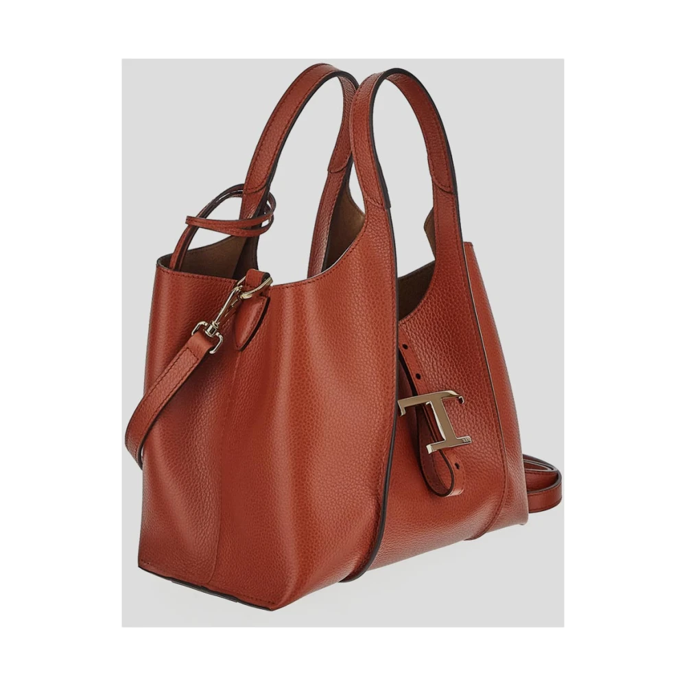 TOD'S Leren Bucket Tas Brown Dames